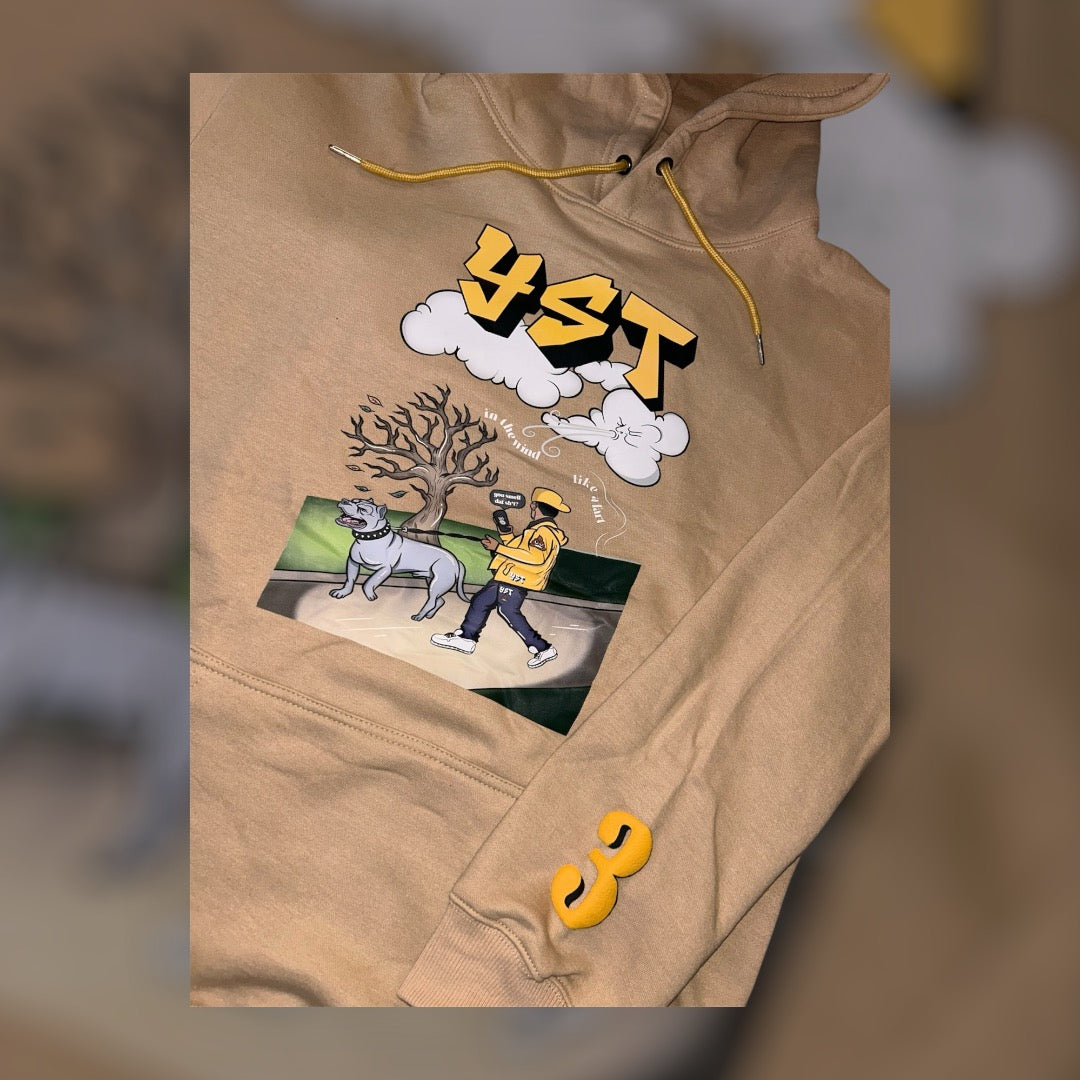 YST Graphic Hoodie With Puff Print on the Back