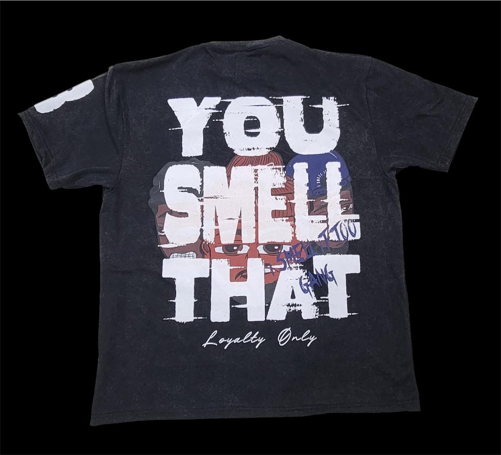 “IN THE WIND” GRAPHIC TSHIRT STONE WASHED BLACK